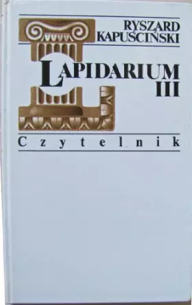 Couverture du produit · Lapidarium III