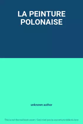 Couverture du produit · LA PEINTURE POLONAISE