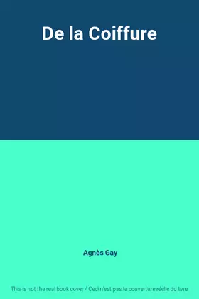 Couverture du produit · De la Coiffure