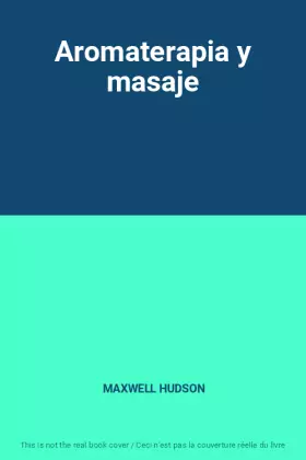 Couverture du produit · Aromaterapia y masaje