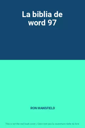Couverture du produit · La biblia de word 97