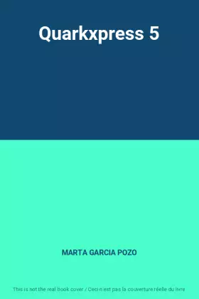 Couverture du produit · Quarkxpress 5