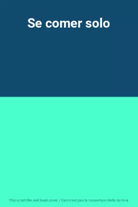 Couverture du produit · Se comer solo