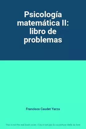Couverture du produit · Psicología matemática II: libro de problemas