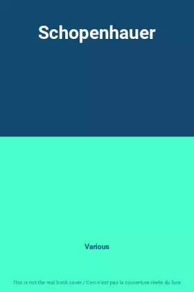 Couverture du produit · Schopenhauer