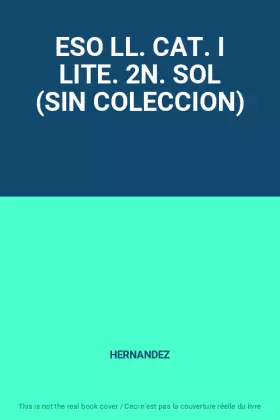 Couverture du produit · ESO LL. CAT. I LITE. 2N. SOL (SIN COLECCION)