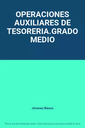 Couverture du produit · OPERACIONES AUXILIARES DE TESORERIA.GRADO MEDIO