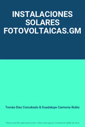 Couverture du produit · INSTALACIONES SOLARES FOTOVOLTAICAS.GM