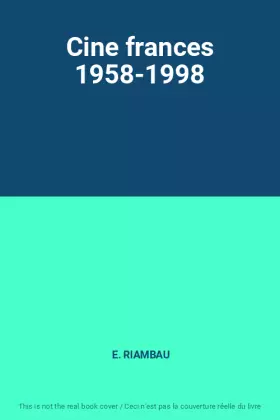 Couverture du produit · Cine frances 1958-1998