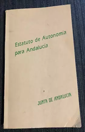 Couverture du produit · Estatuto de Autonomía para Andalucía
