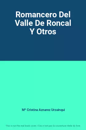 Couverture du produit · Romancero Del Valle De Roncal Y Otros