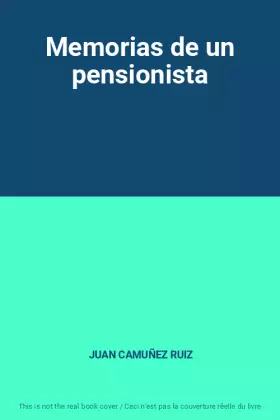 Couverture du produit · Memorias de un pensionista