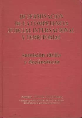 Couverture du produit · Determinacion de la competencia judicial internacional y de