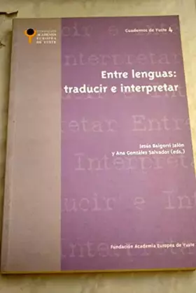 Couverture du produit · Entre lenguas: traducir e interpretar