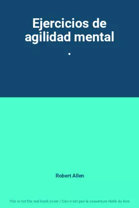 Couverture du produit · Ejercicios de agilidad mental .