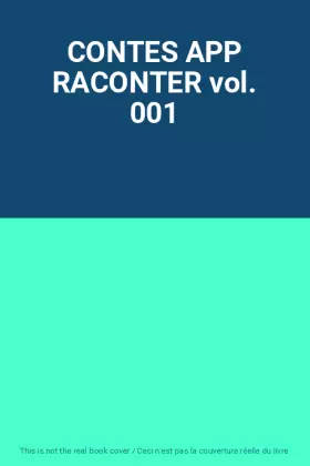 Couverture du produit · CONTES APP RACONTER vol. 001