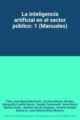 Couverture du produit · La inteligencia artificial en el sector público: 1 (Manuales)