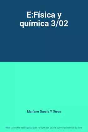 Couverture du produit · E:Física y química 3/02