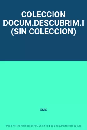 Couverture du produit · COLECCION DOCUM.DESCUBRIM.I (SIN COLECCION)