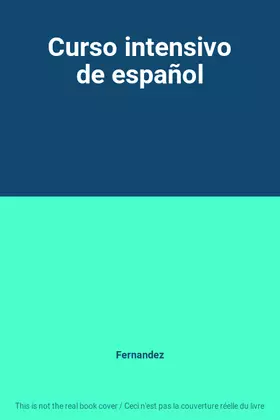 Couverture du produit · Curso intensivo de español