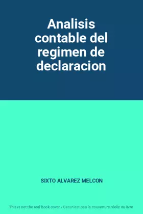 Couverture du produit · Analisis contable del regimen de declaracion
