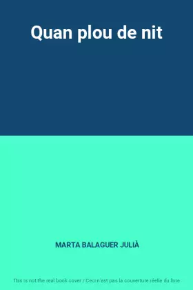 Couverture du produit · Quan plou de nit