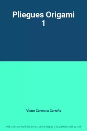 Couverture du produit · Pliegues Origami 1
