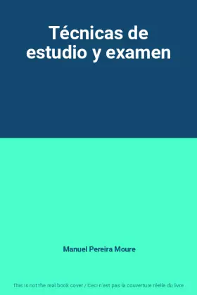 Couverture du produit · Técnicas de estudio y examen