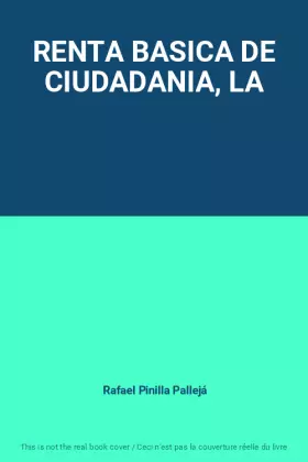 Couverture du produit · RENTA BASICA DE CIUDADANIA, LA