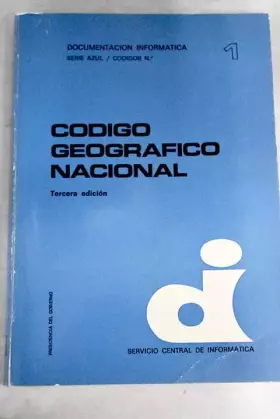 Couverture du produit · Código geográfico nacional