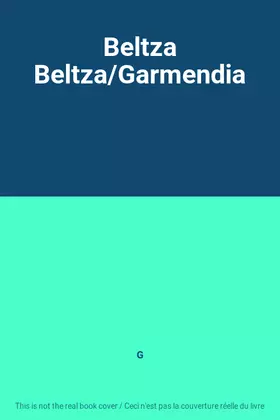 Couverture du produit · Beltza Beltza/Garmendia