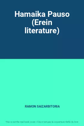 Couverture du produit · Hamaika Pauso (Erein literature)