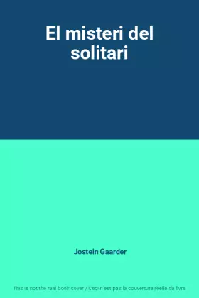 Couverture du produit · El misteri del solitari