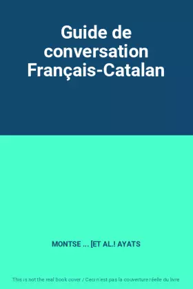 Couverture du produit · Guide de conversation Français-Catalan