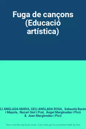 Couverture du produit · Fuga de cançons (Educació artística)