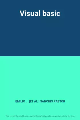 Couverture du produit · Visual basic