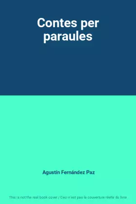 Couverture du produit · Contes per paraules