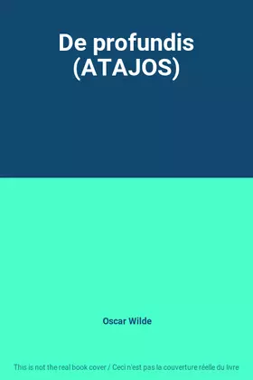 Couverture du produit · De profundis (ATAJOS)