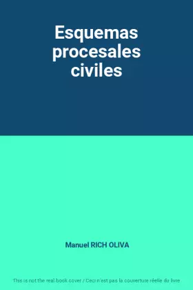 Couverture du produit · Esquemas procesales civiles