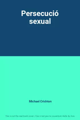 Couverture du produit · Persecució sexual