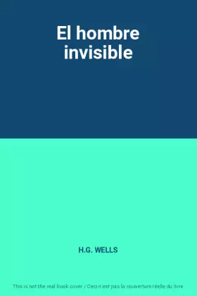 Couverture du produit · El hombre invisible