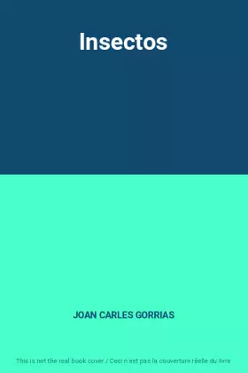 Couverture du produit · Insectos
