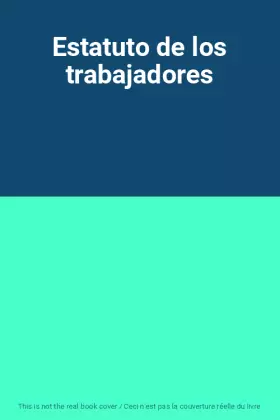 Couverture du produit · Estatuto de los trabajadores