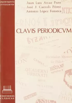 Couverture du produit · Clavis Periodicum (Instrumenta Studiorum)