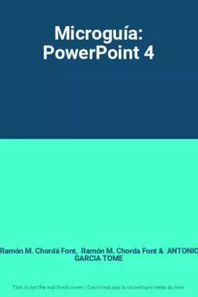 Couverture du produit · Microguía: PowerPoint 4
