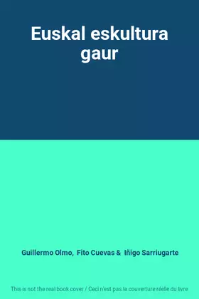 Couverture du produit · Euskal eskultura gaur