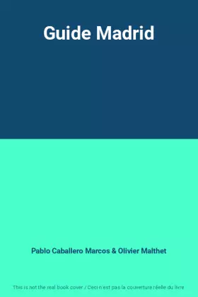 Couverture du produit · Guide Madrid