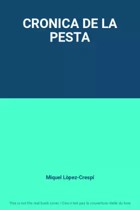 Couverture du produit · CRONICA DE LA PESTA