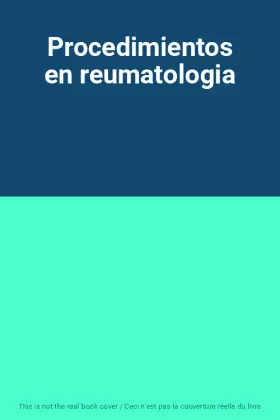 Couverture du produit · Procedimientos en reumatologia