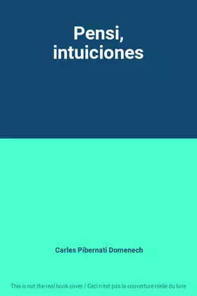 Couverture du produit · Pensi, intuiciones